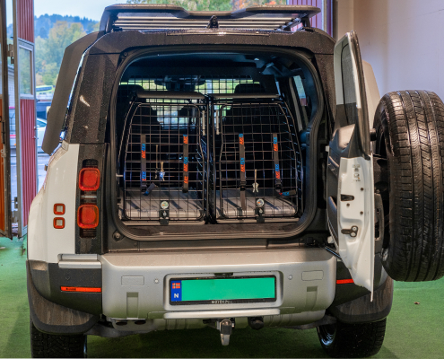 2 stk, Artfex Medium Hundebur i Land Rover Defender