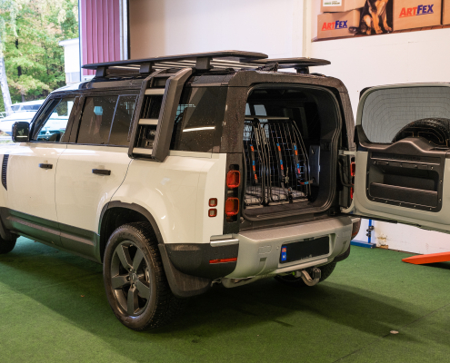 2 stk, Artfex Medium Hundebur i Land Rover Defender